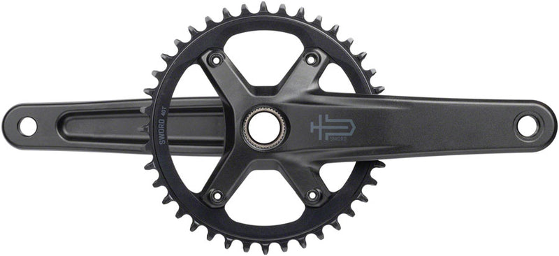 Load image into Gallery viewer, microSHIFT Sword 1x Crankset - 175mm 10-Speed 40t 110 Asym BCD  24mm Spindle BLK
