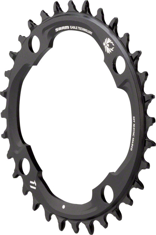 SRAM 30t 94 BCD x 4-Bolt 11/12-Speed X-Sync2 Eagle Chainring Black