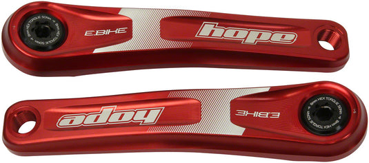 Hope Ebike Crank Arm Set - 165mm ISIS Specialized Offset Red