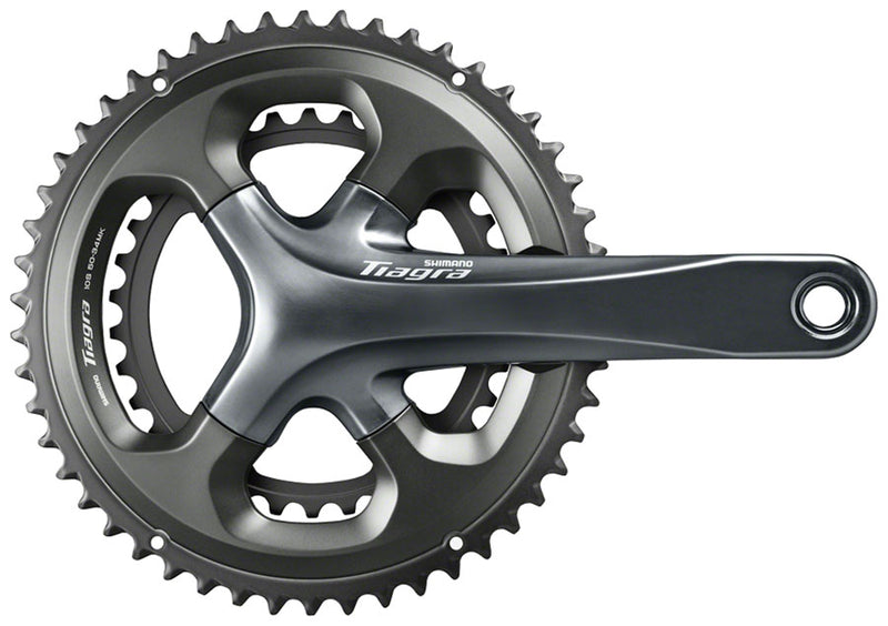 Load image into Gallery viewer, Shimano Tiagra FC-4700 Crankset - 165mm 10-Speed 48/34t 110 Asymmetric BCD Hollowtech II Spindle Interface Gray
