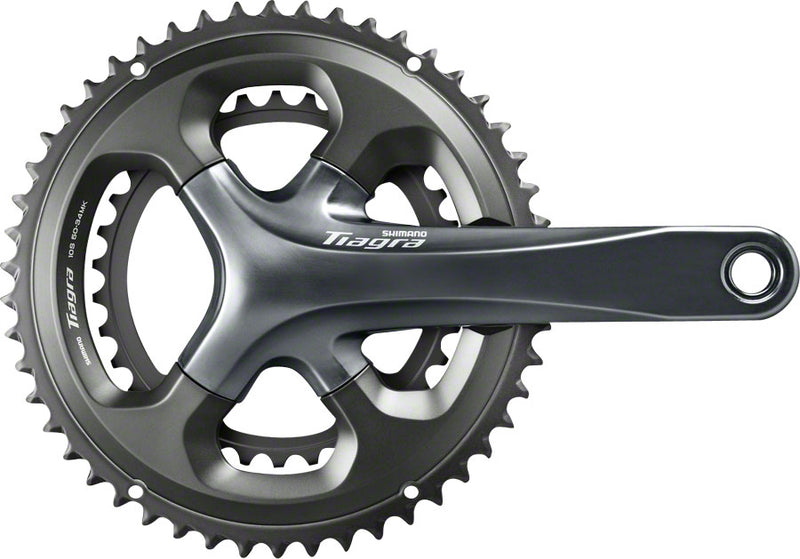 Load image into Gallery viewer, Shimano Tiagra FC-4700 Crankset - 165mm 10-Speed 52/36t 110 Asymmetric BCD Hollowtech II Spindle Interface Gray
