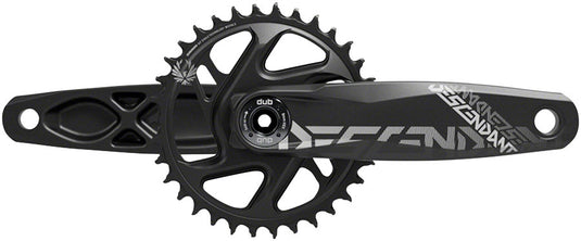 TruVativ Descendant All Downhill Crankset - 165mm 10/11-Speed 34t Direct Mount DUB Spindle Interface BLK B1