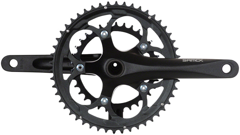 Load image into Gallery viewer, Samox R3 Crankset - 175mm 11-Speed 50/34t 110 bcd 24mm Spindle Black
