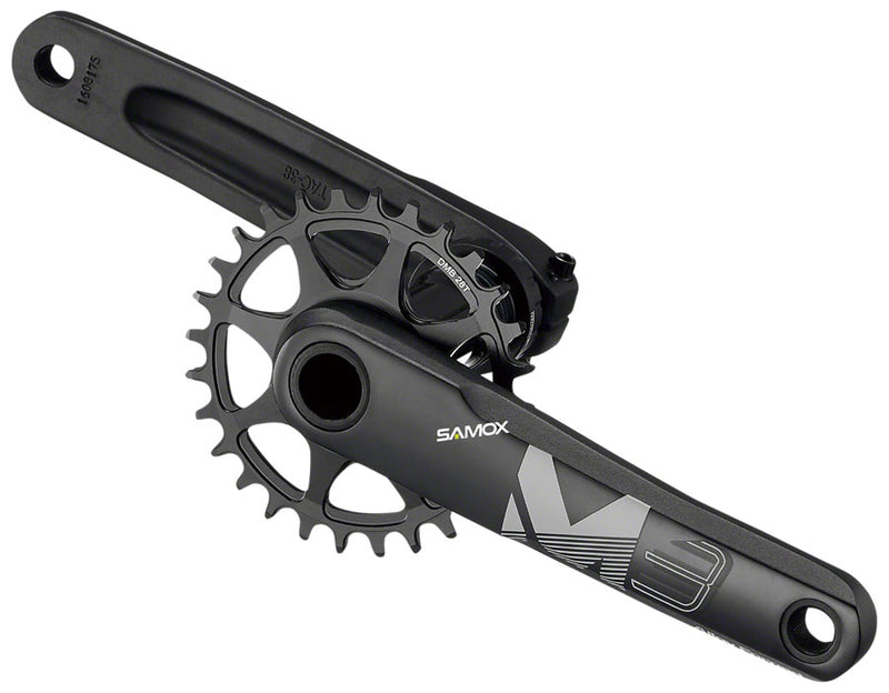 Load image into Gallery viewer, Samox M3 Crankset - 170mm 10-12 Speed 32t 3-Bolt Direct Mount 24mm Spindle BLK
