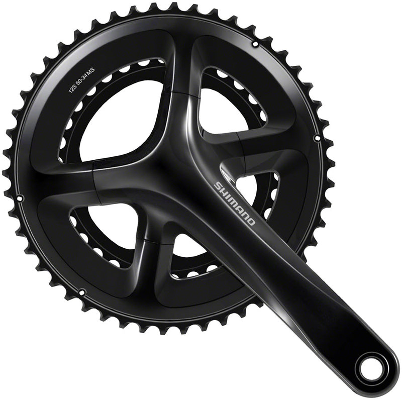 Load image into Gallery viewer, Shimano 105 FC-RS520 Crankset - 165mm 12-Speed 50/34t 110 Asymmetric BCD Hollowtech II Spindle Interface BLK

