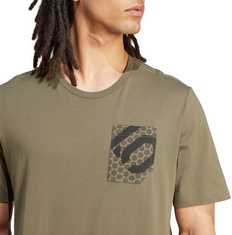 Load image into Gallery viewer, Five Ten Botb T-Shirt - Olive Strata Mens Small
