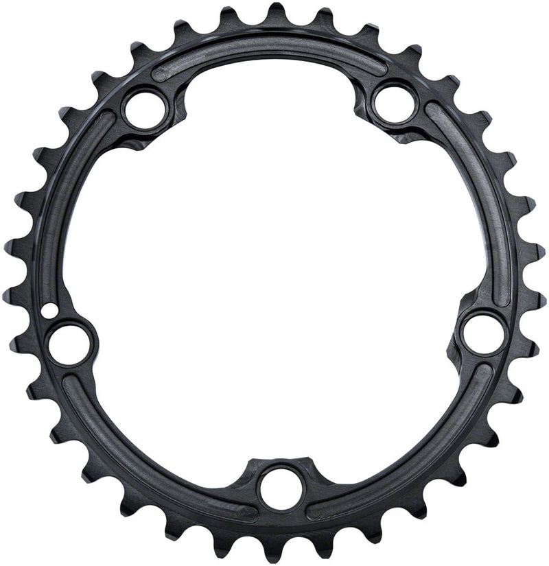 Load image into Gallery viewer, absoluteBLACK Premium Oval 110 BCD Road Inner Chainring SRAM - 34t 110 BCD 5-Bolt BLK
