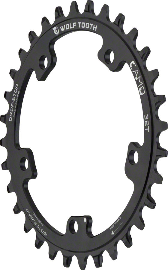 Load image into Gallery viewer, Wolf Tooth CAMO Aluminum Chainring - 32t Wolf Tooth CAMO Mount Drop-Stop A BLK
