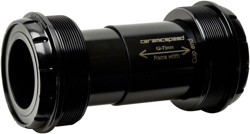 Load image into Gallery viewer, CeramicSpeed T47/73 Bottom Bracket - 30mm Spindle Coated Races Black
