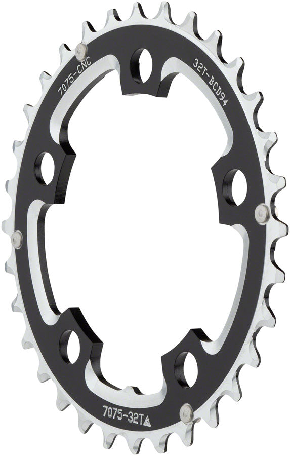 Load image into Gallery viewer, MSW Multi Speed 32t x 94mm Middle Chainring Black
