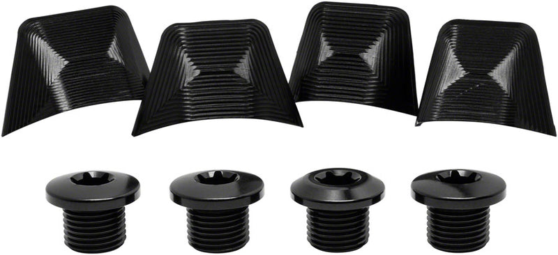 Load image into Gallery viewer, absoluteBLACK Crank Bolts and Covers - For Ultegra 6800 Cranks Black

