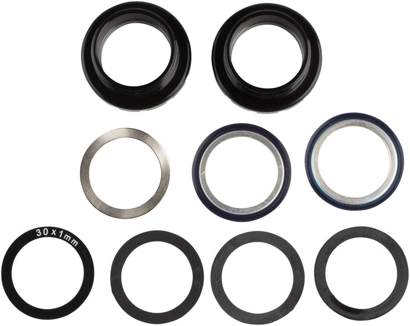 Load image into Gallery viewer, Enduro Italian Bottom Bracket - Italian Threaded For 30mm Spindles Angular Contact Bearings BLK

