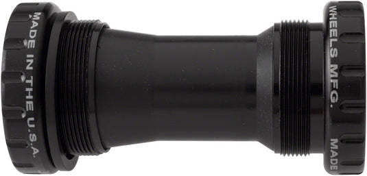Wheels Manufacturing BSA Bottom Bracket - Shimano Road ABEC-3 Bearings BLK Cups