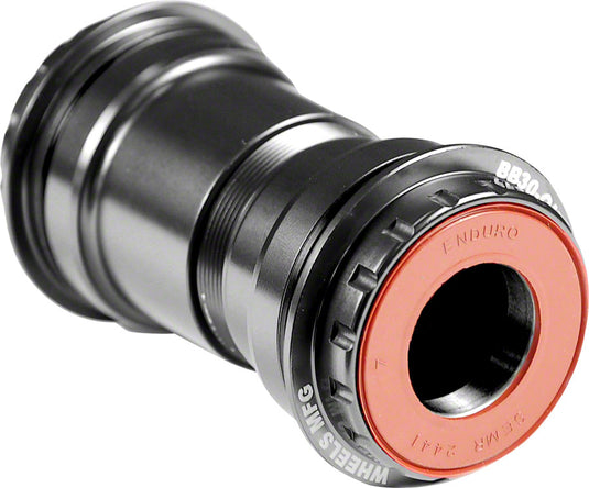 Wheels Manufacturing BB30 to Shimano Bottom Bracket Angular Contact Bearings BLK Cups