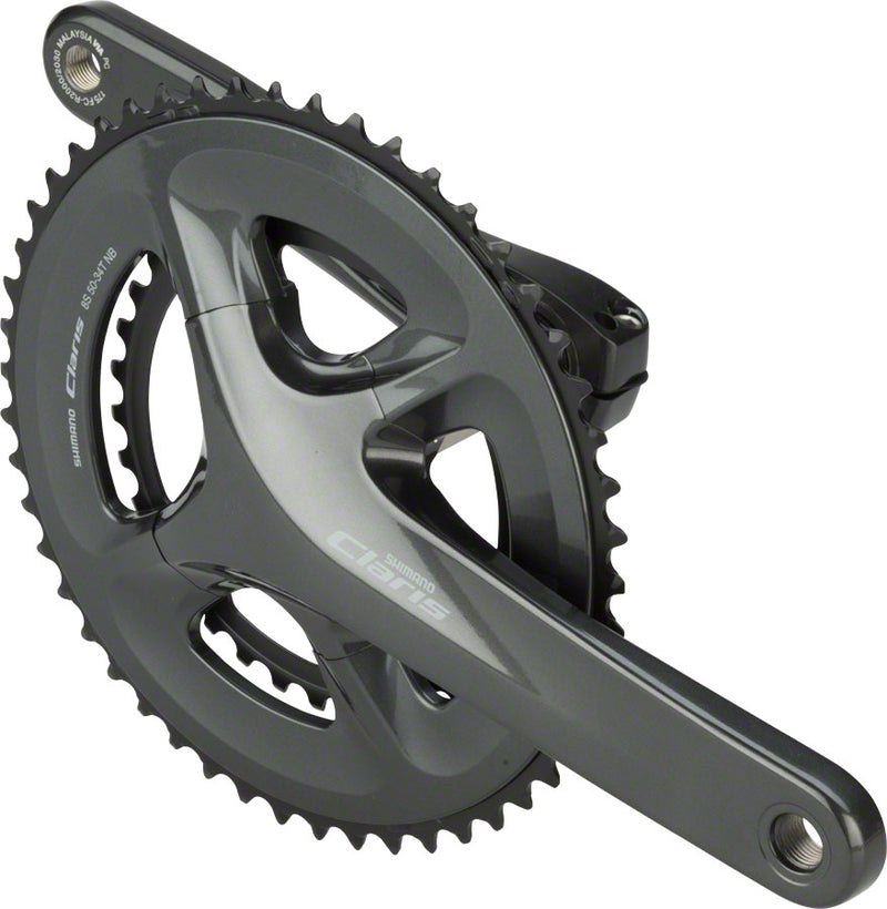 Load image into Gallery viewer, Shimano Claris FC-R2000 Crankset - 175mm 8-Speed 50/34t 110 BCD Hollowtech II Spindle Interface BLK
