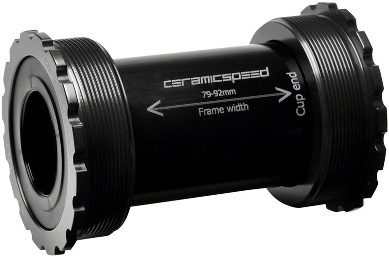 Load image into Gallery viewer, CeramicSpeed T47/86 Bottom Bracket - Shimano Coated Races Black
