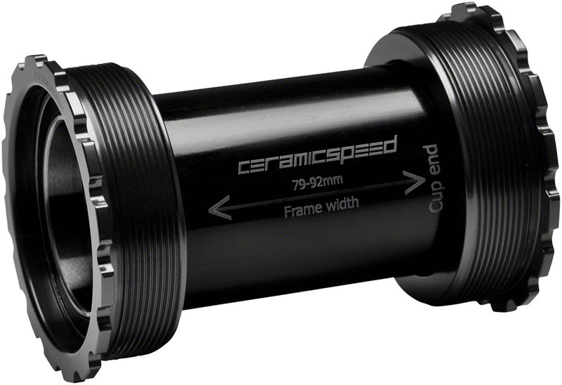 Load image into Gallery viewer, CeramicSpeed T47/86 Bottom Bracket - 30mm Coated Races Black
