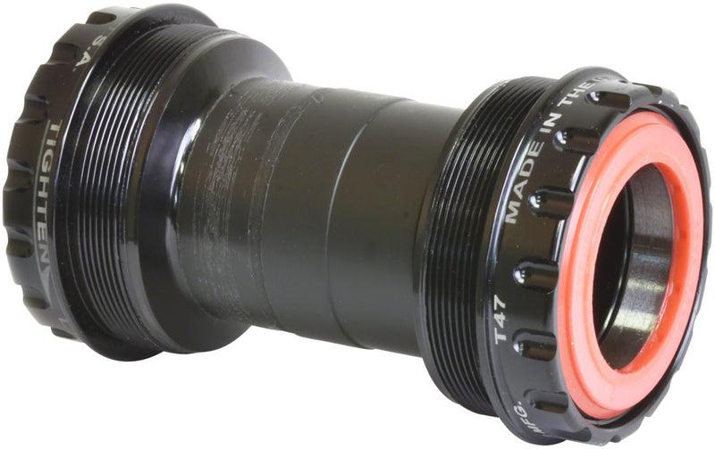 Load image into Gallery viewer, Wheels Manufacturing T47 Outboard Bottom Bracket - DUB Spindle ABEC-3 Bearing BLK
