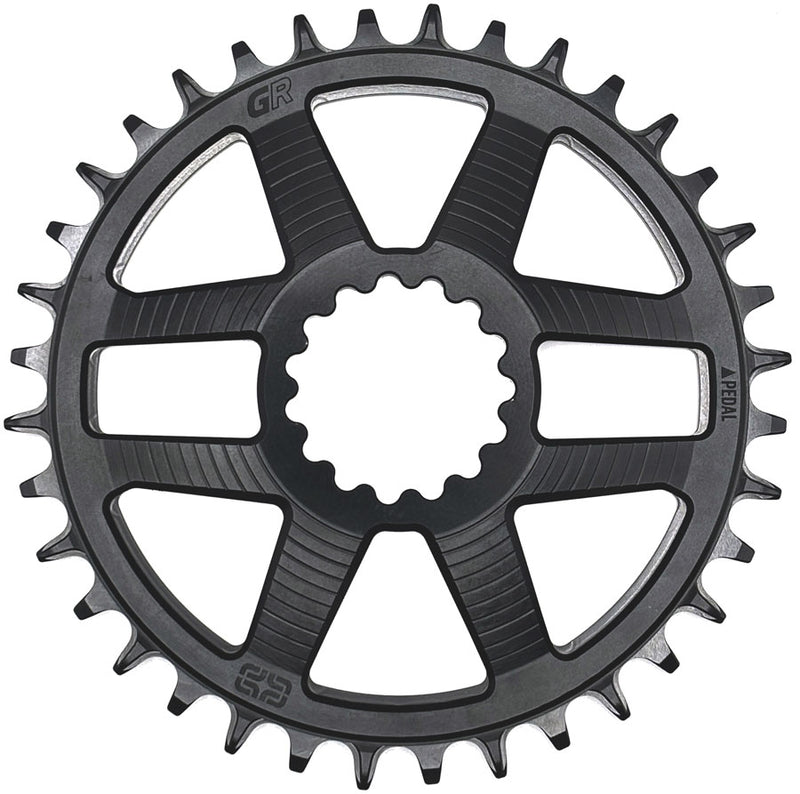 Load image into Gallery viewer, e*thirteen Helix Race GR Direct Mount Chainring - 34t For use Helix Race GR Crank Silver
