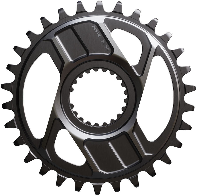 Load image into Gallery viewer, Shimano XTR SM-CRM96 1x Direct Mount Chainring - 30t Shimano Direct Mount For 12-Speed HG+ Chain Fits M9200 M9220 Crank Dark Gray
