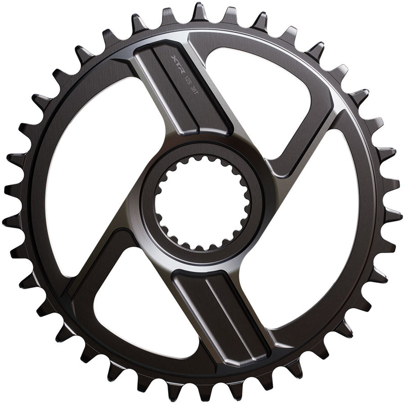 Load image into Gallery viewer, Shimano XTR SM-CRM96 1x Direct Mount Chainring - 38t Shimano Direct Mount For 12-Speed HG+ Chain Fits M9200 M9220 Crank Dark Gray
