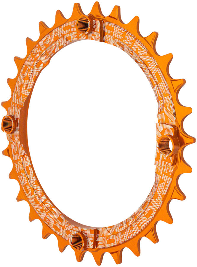 Load image into Gallery viewer, RaceFace 1x Narrow Wide Chainring - 30t 104 BCD 10-12-Speed 7075 Aluminum Orange
