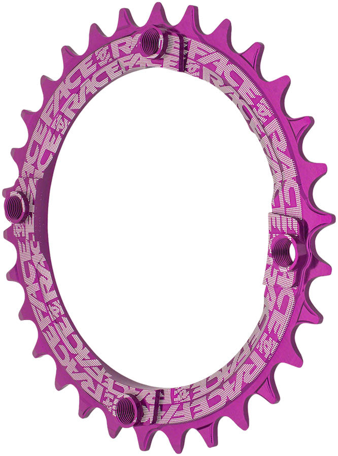 Load image into Gallery viewer, RaceFace 1x Narrow Wide Chainring - 30t 104 BCD 10-12 Speed 7075 Aluminum Purple
