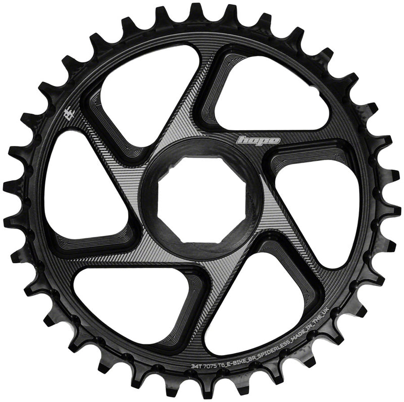 Load image into Gallery viewer, Hope Spiderless Chainring -  34T R22  Ebike  Brose  Black
