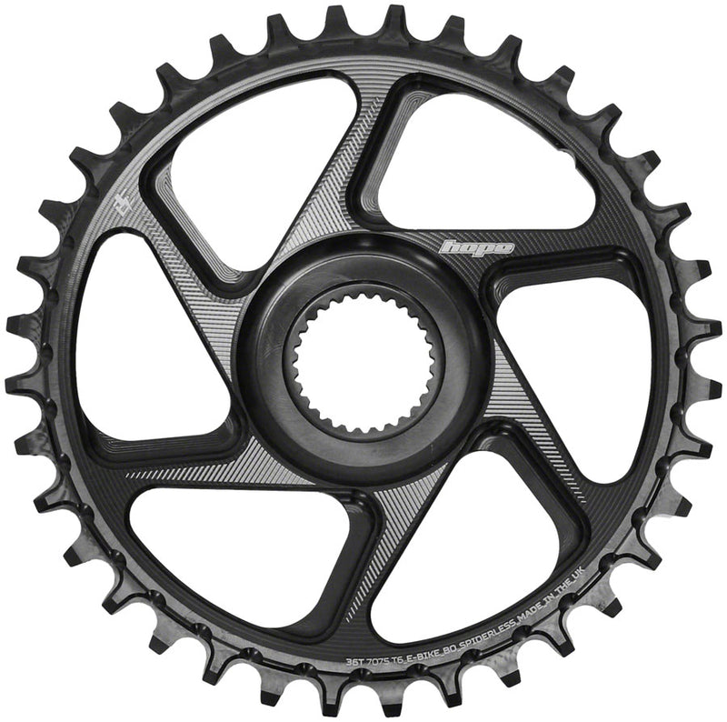 Load image into Gallery viewer, Hope Spiderless Chainring -  36T R22  Ebike  Bosch  Black
