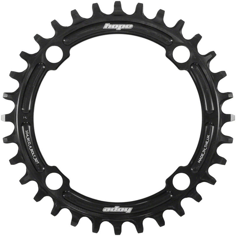 Load image into Gallery viewer, Hope Retainer Chainring - 32t 104 BCD R22 Black
