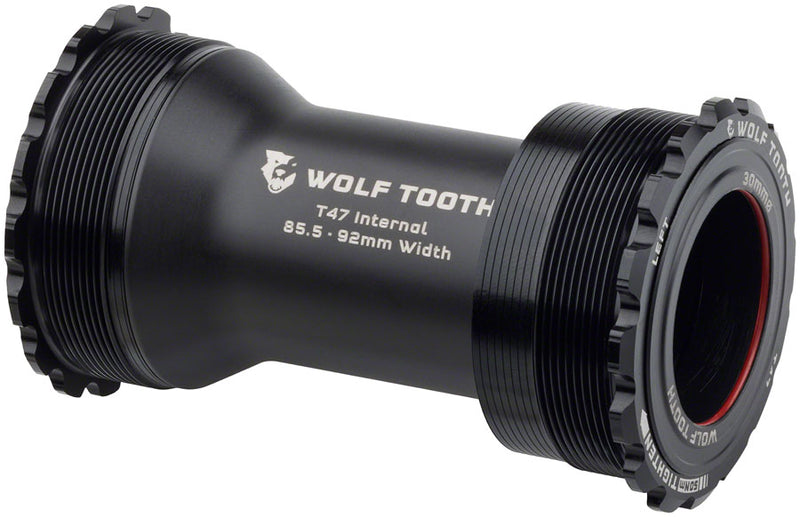Load image into Gallery viewer, Wolf Tooth Bottom Bracket - T47 Inboard 85.5/92mm For 30mm Spindle Black
