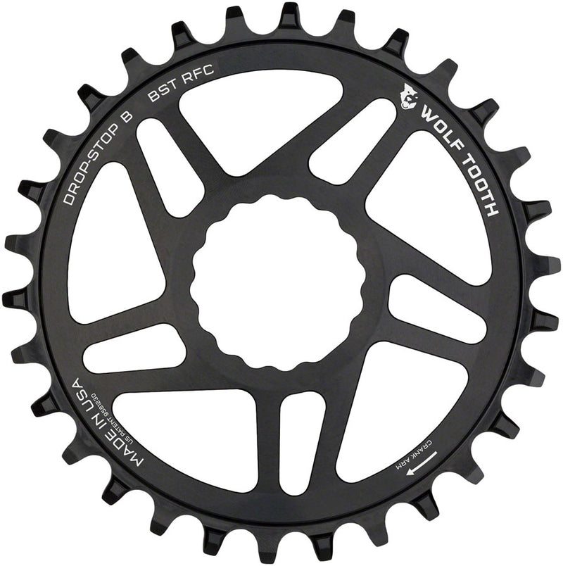 Load image into Gallery viewer, Wolf Tooth Direct Mount Chainring - 36t RaceFace/Easton CINCH Direct Mount Drop-Stop B For Boost Cranks 3mm Offset BLK

