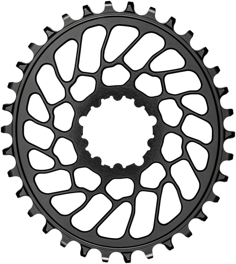 Load image into Gallery viewer, absoluteBLACK Oval Narrow-Wide Direct Mount Chainring - 34t SRAM 3-Bolt Direct Mount 0mm Offset BLK
