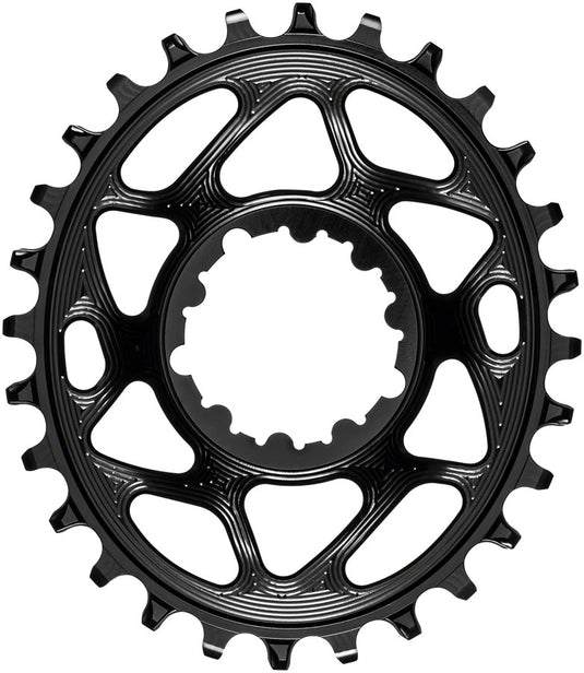 absoluteBLACK Oval Narrow-Wide Direct Mount Chainring - 28t SRAM 3-Bolt Direct Mount 3mm Offset BLK