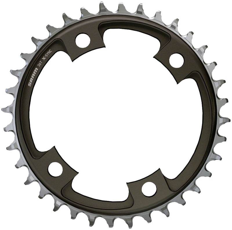 Load image into Gallery viewer, SRAM 36 Tooth 107mm BCD x 4-Bolt 1x12-Speed X-Sync Chainring Blast Black
