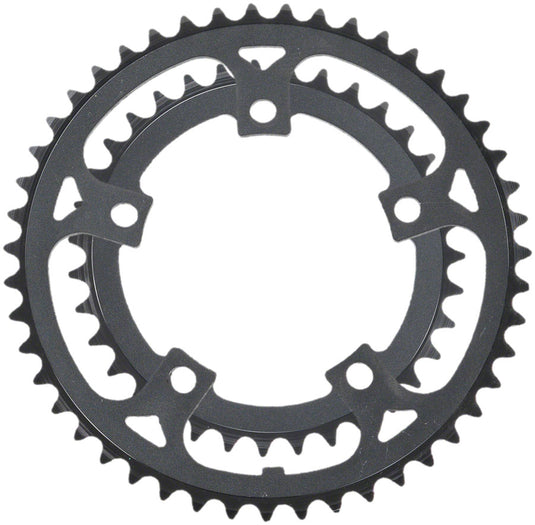 Samox 219AA Chainring Set - 46/34t 110 BCD Aluminum Rings Black