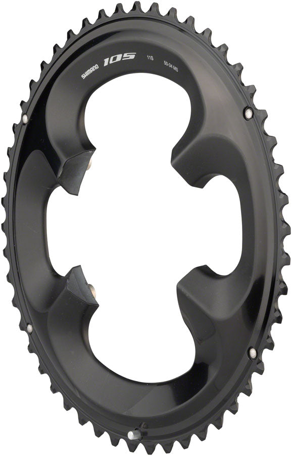 Load image into Gallery viewer, Shimano 105 FC-R7000 50t 4x110 bcd Asymmetric Chainring Black
