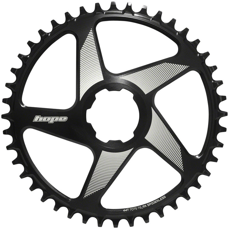 Load image into Gallery viewer, Hope RX Spiderless Chainring - 44t Hope Direct Mount Black
