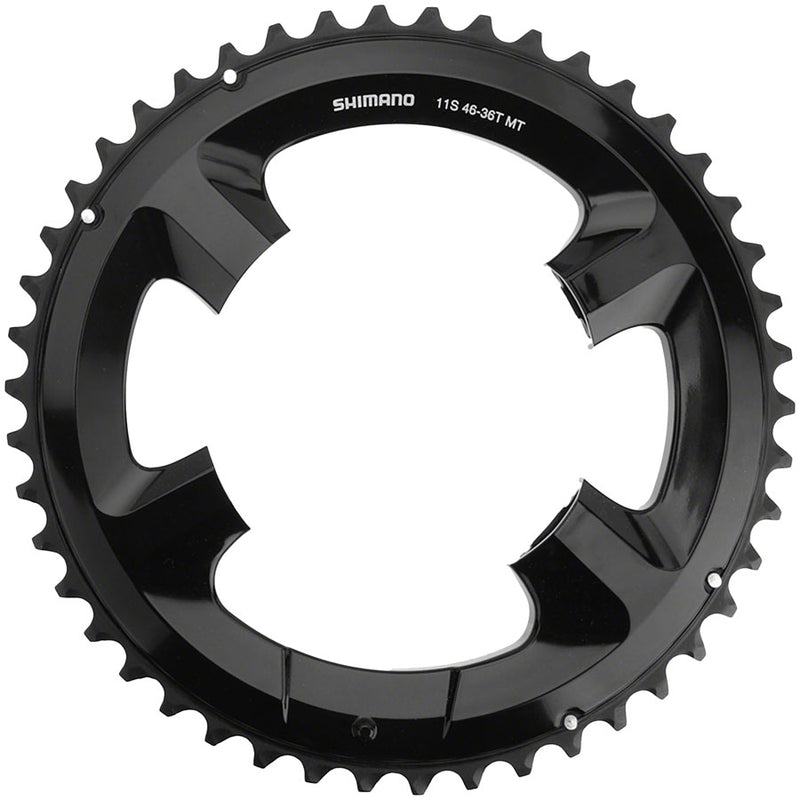 Load image into Gallery viewer, Shimano FC-RS510 Chainring - 46t Asymmetric 110mm BCD Black
