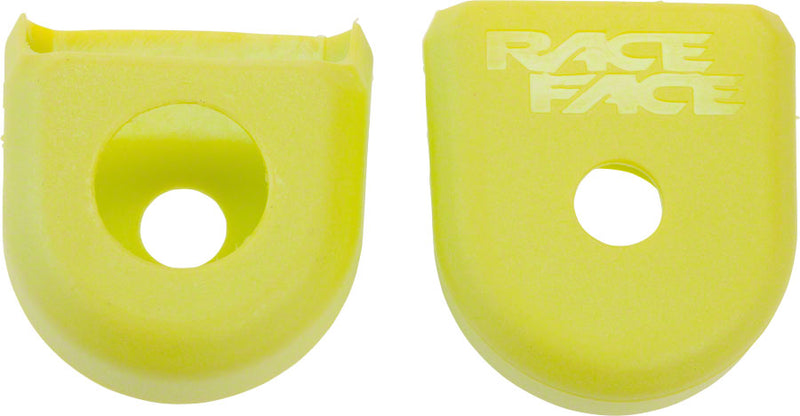 Load image into Gallery viewer, RaceFace Crank Boots: For Carbon Cranks 2-Pack Yellow
