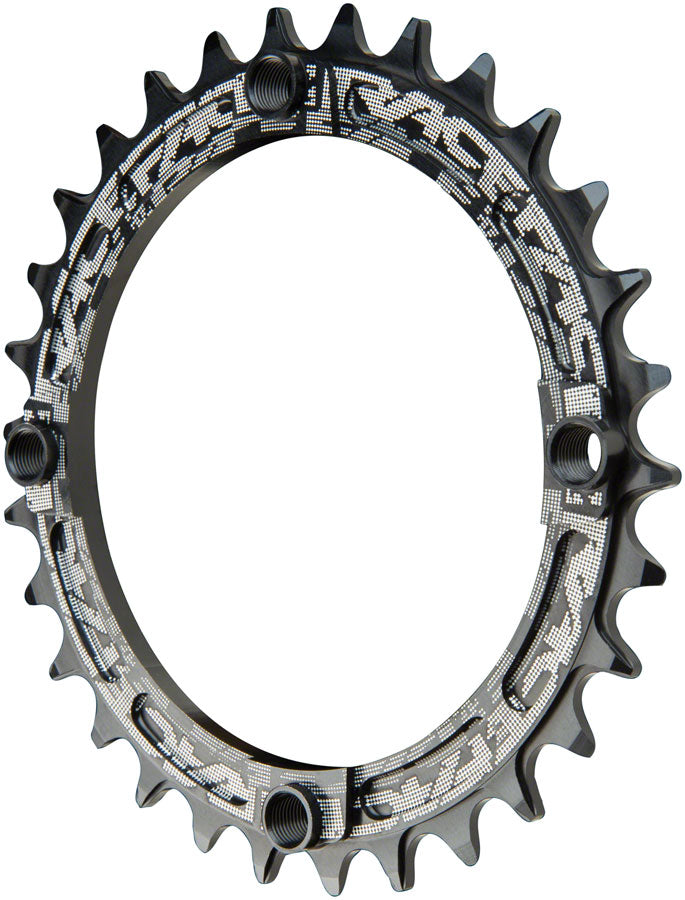 Load image into Gallery viewer, RaceFace Narrow Wide Chainring: 104mm BCD 30t Black
