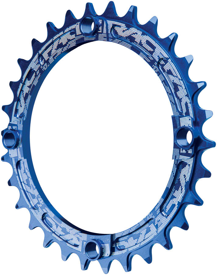 Load image into Gallery viewer, RaceFace Narrow Wide Chainring: 104mm BCD 30t Blue

