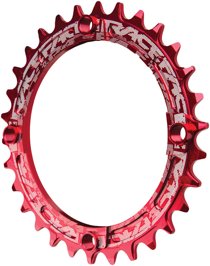 Load image into Gallery viewer, RaceFace Narrow Wide Chainring: 104mm BCD 30t Red
