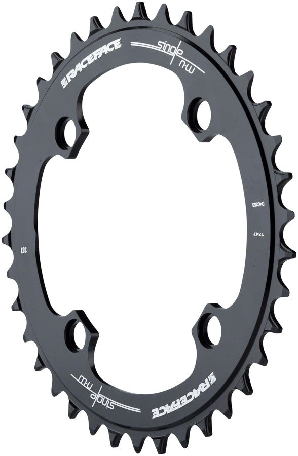 Load image into Gallery viewer, RaceFace Narrow Wide Chainring: 104mm BCD 32t Black
