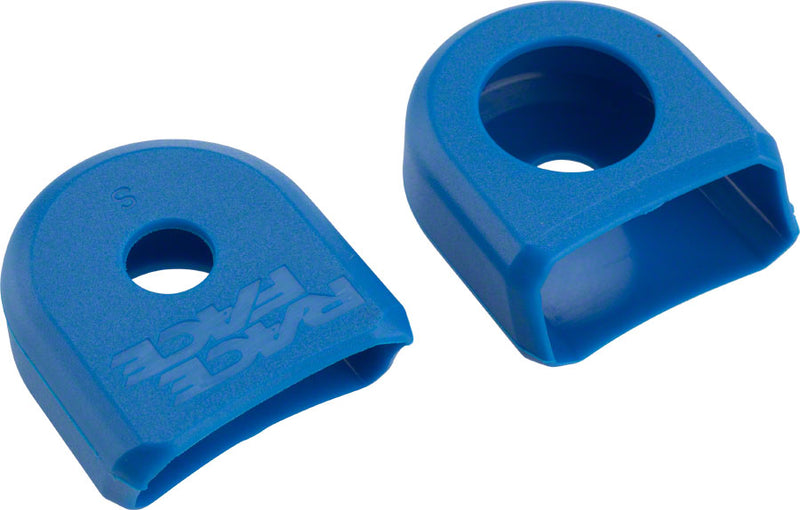 Load image into Gallery viewer, RaceFace Crank Boots: For Alloy Cranks 2-Pack Blue
