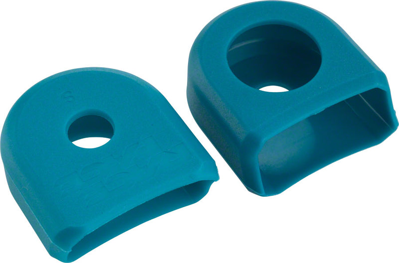Load image into Gallery viewer, RaceFace Crank Boots: For Alloy Cranks 2-Pack Turquoise
