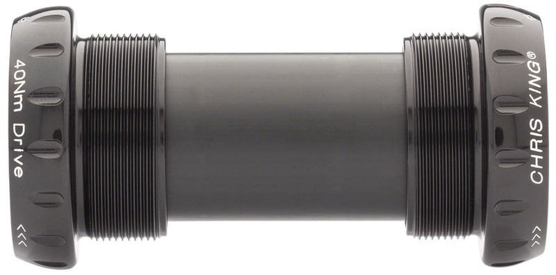 Load image into Gallery viewer, Chris King ThreadFit 24 Bottom Bracket Fit Kit 4 - English For Shimano Hollowtech II BLK
