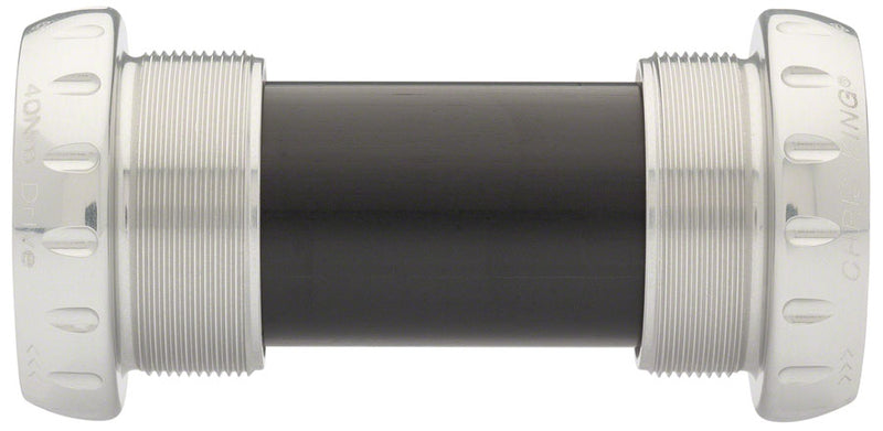 Load image into Gallery viewer, Chris King ThreadFit 24 Bottom Bracket Fit Kit 4 - English For Shimano Hollowtech II Silver
