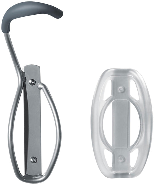 Delta Single Bike Wall Mount Rack with Tire Tray: Holds One Bike Gray