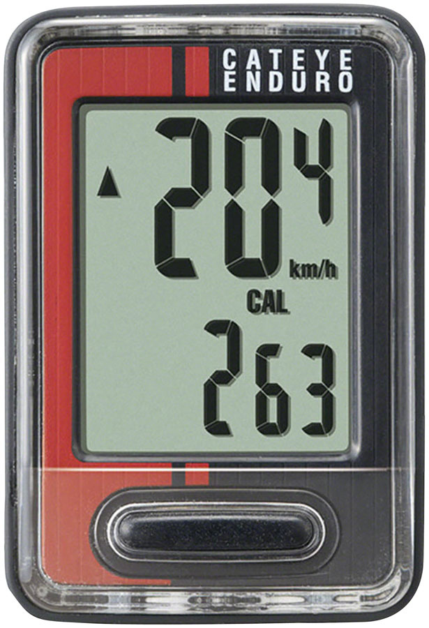 Load image into Gallery viewer, CatEye Enduro Bike Computer - Wired Black/Red
